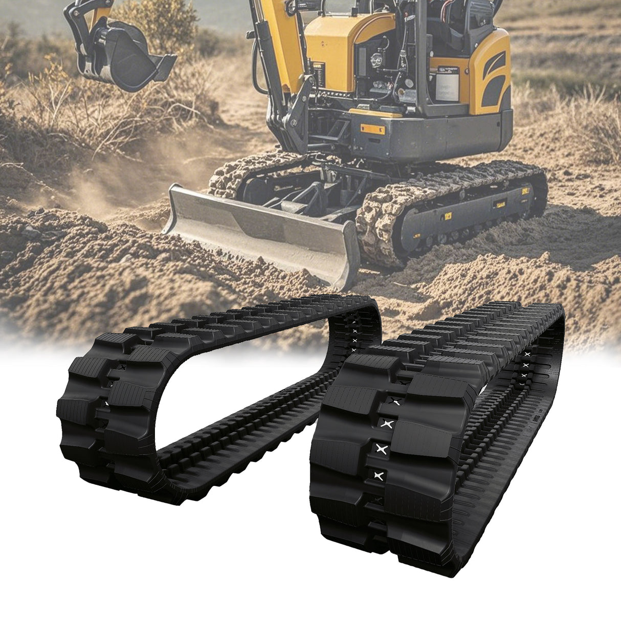 CAT 303.5E2CR, 303.5D, 303.5E, 303.5E2, 303.5C ‖ Rubber Tracks ‖ 300x52.5Wx90