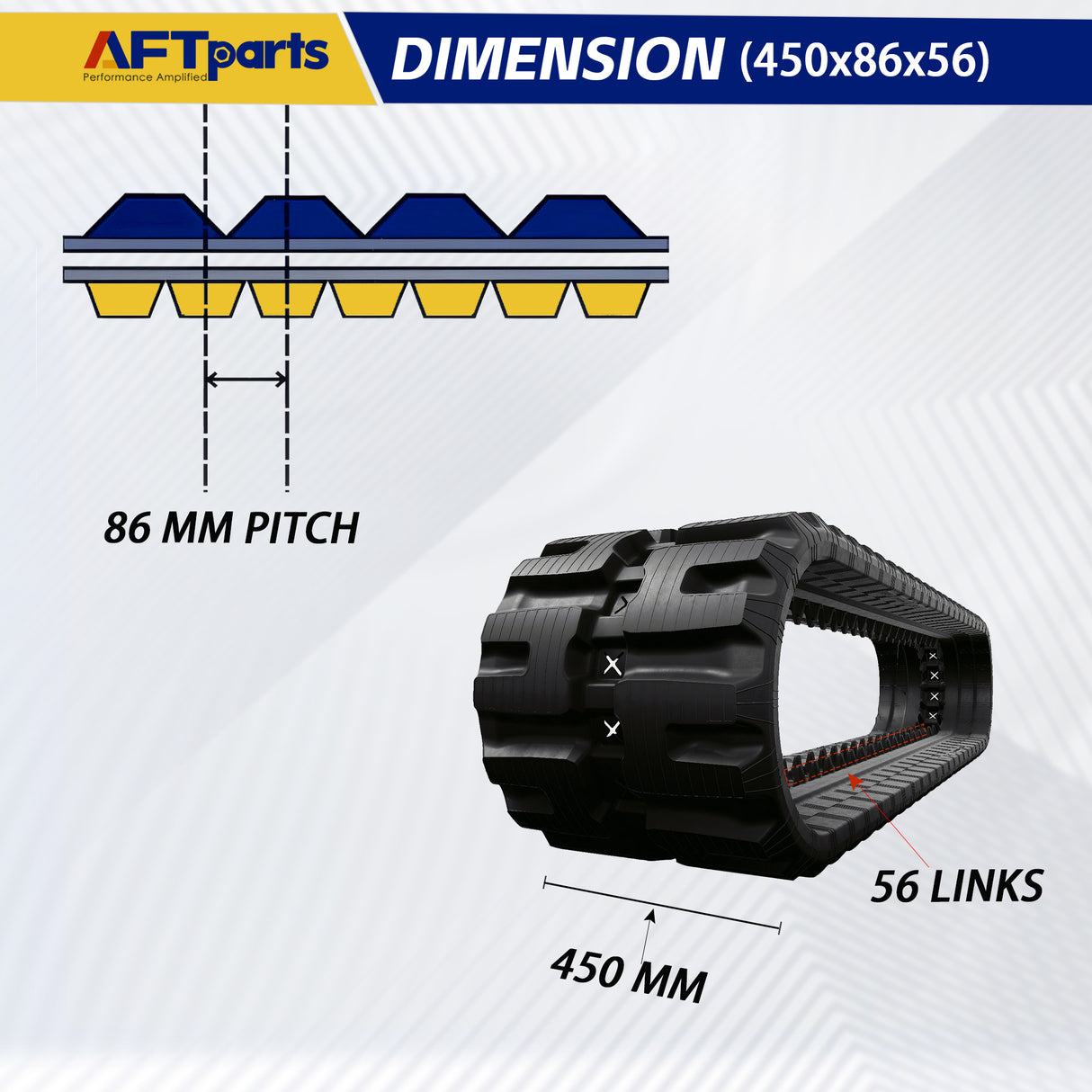 CAT 279C2, 279D, 289C2,289D ‖ Rubber Tracks ‖ 450x86Nx56