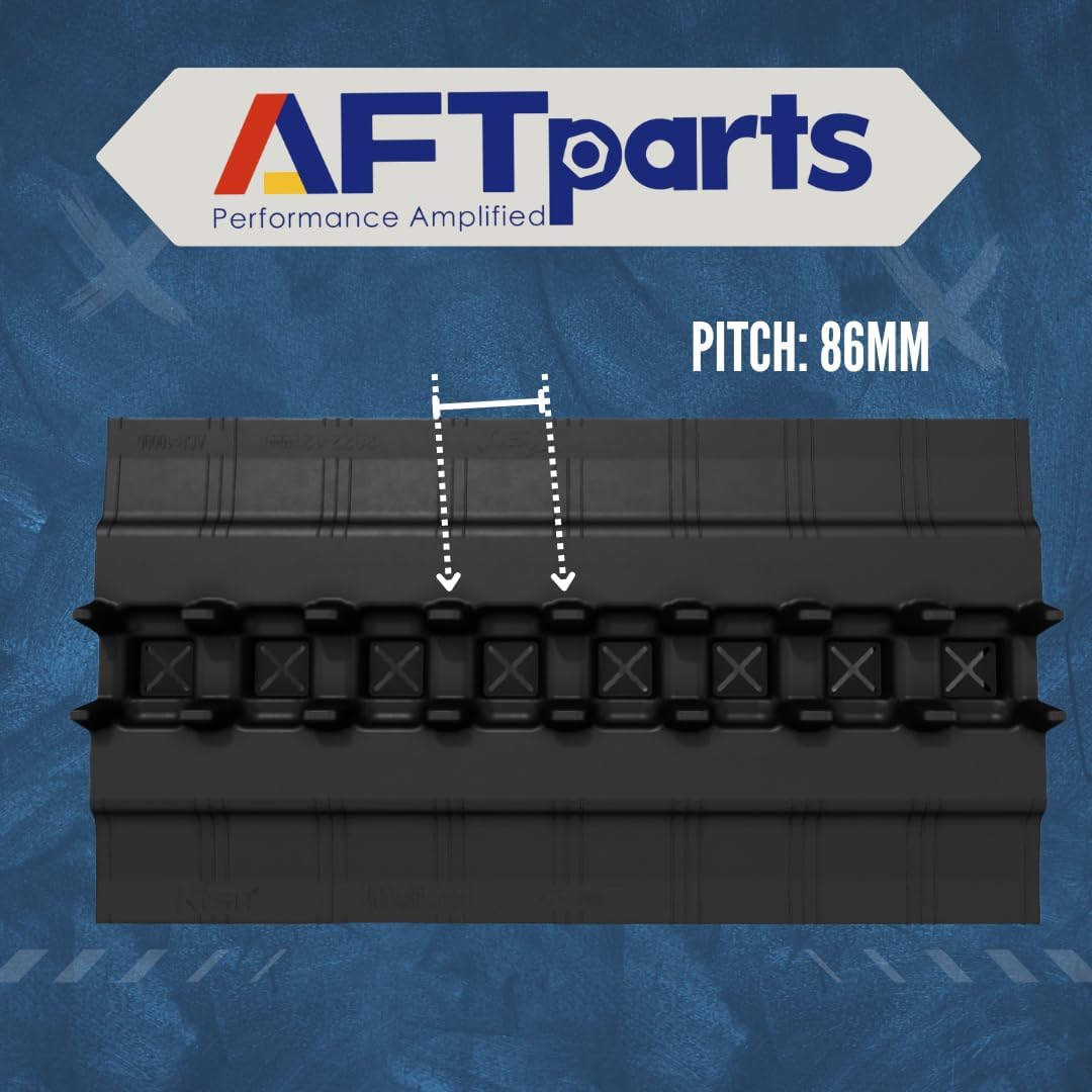 AFTParts Rubber Tracks 320x86Qx53 Tread X 320x86x53 for Mini Excavator Compatible with ASV Positrac Bobcat Caterpillar VT65 VT75 T72 T76 259B 259B3 259C 259D 259D-LRC