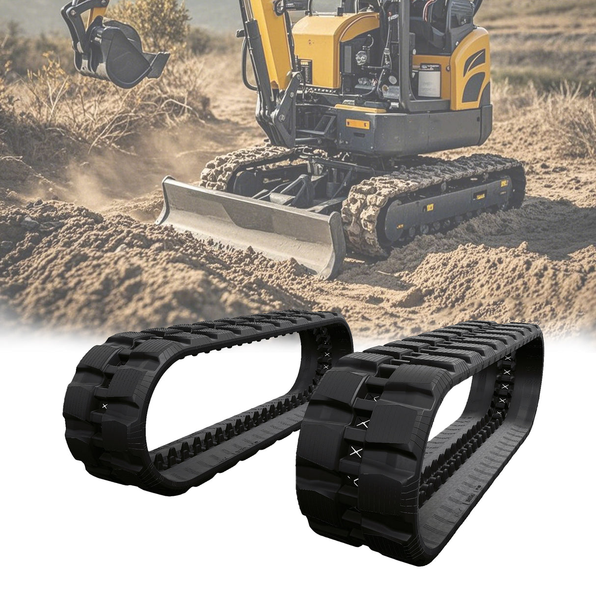 Kubota SVL75, SVL75-2, SVL75-2C ‖ Rubber Tracks ‖ 380x86Cx52