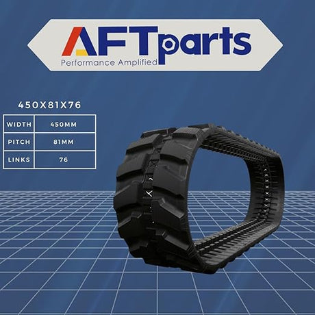 Kubota KX75UR, KX75UR-3, HR31, TB070 ‖ Rubber Tracks ‖ 450x81Wx76