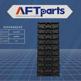 AFTParts Rubber Tracks 320x86Qx53 Tread X 320x86x53 for Mini Excavator Compatible with ASV Positrac Bobcat Caterpillar VT65 VT75 T72 T76 259B 259B3 259C 259D 259D-LRC