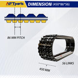 Cat 279C2, 279D, 279D3, 289C2, 289D, 289D3 ‖ Rubber Tracks ‖ 450x86Bx56ZZ